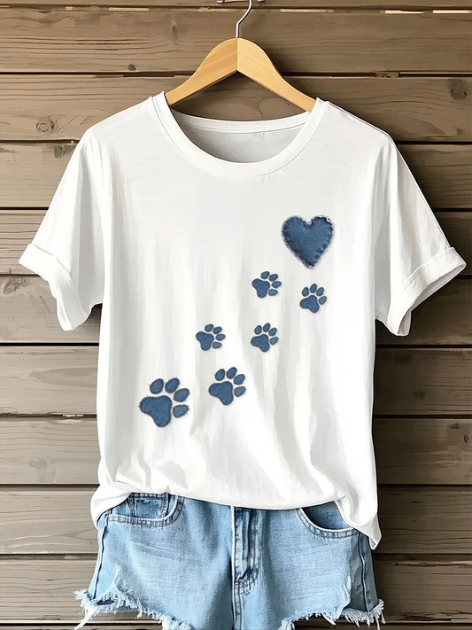 Camiseta Denim Puppy para mujer