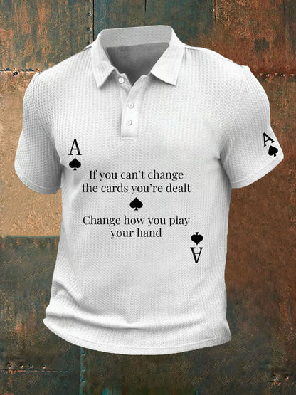 Camiseta Hombre de Poker Philosophy of Life Waffle