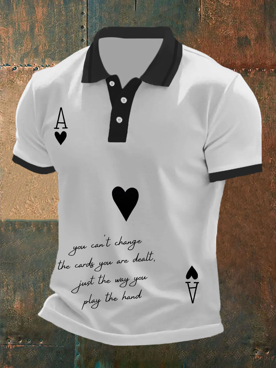 Camiseta Filosofía de la vida del póker de los hombres
