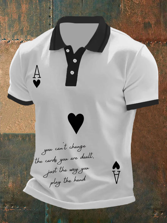 Camiseta Filosofía de la vida del póker de los hombres