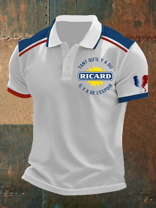 Polo de manga corta Tant Qu'il Y A Du Ricard para hombre