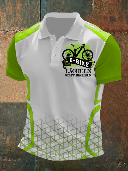 Camiseta de manga corta E-Bike Lächeln Stächeln para hombre