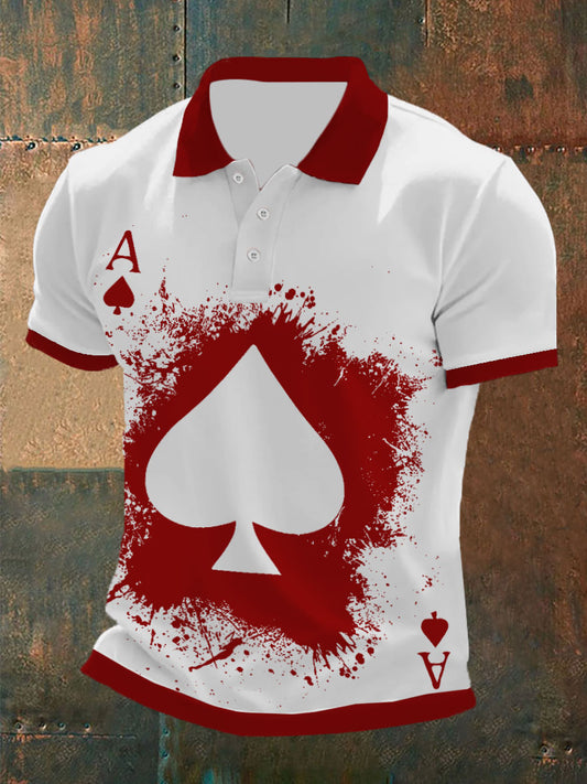Camiseta del póker de los hombres