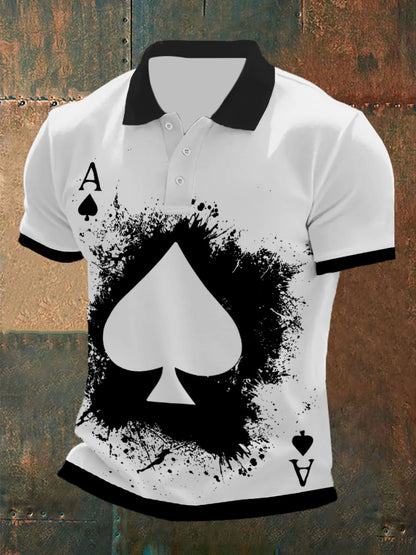 Camiseta del póker de los hombres