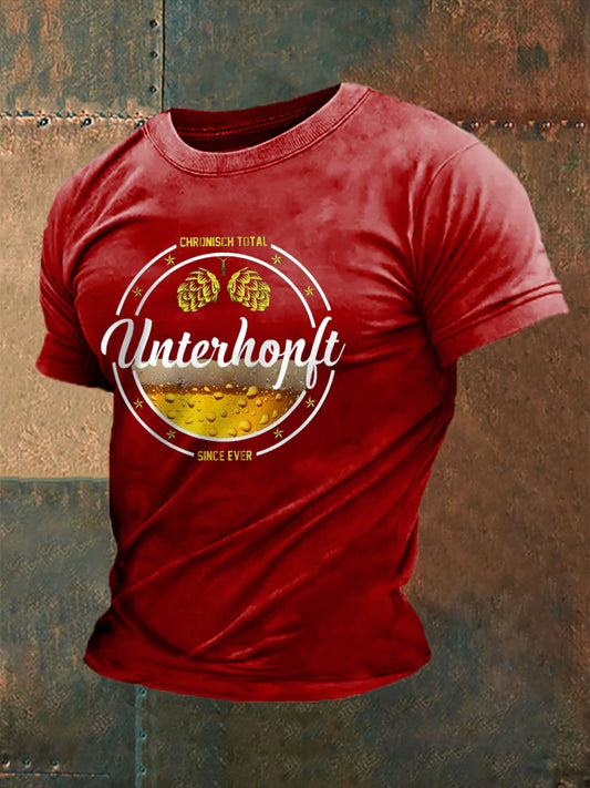Camiseta de manga corta con estampado Männertag para hombre
