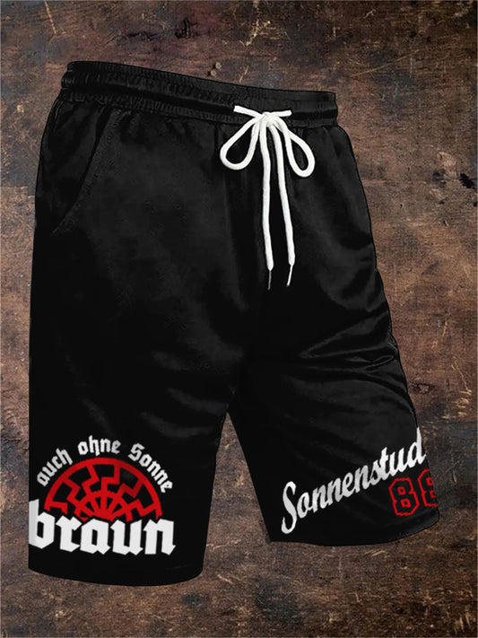 Pantalones cortos con estampado Number 88 de hombre