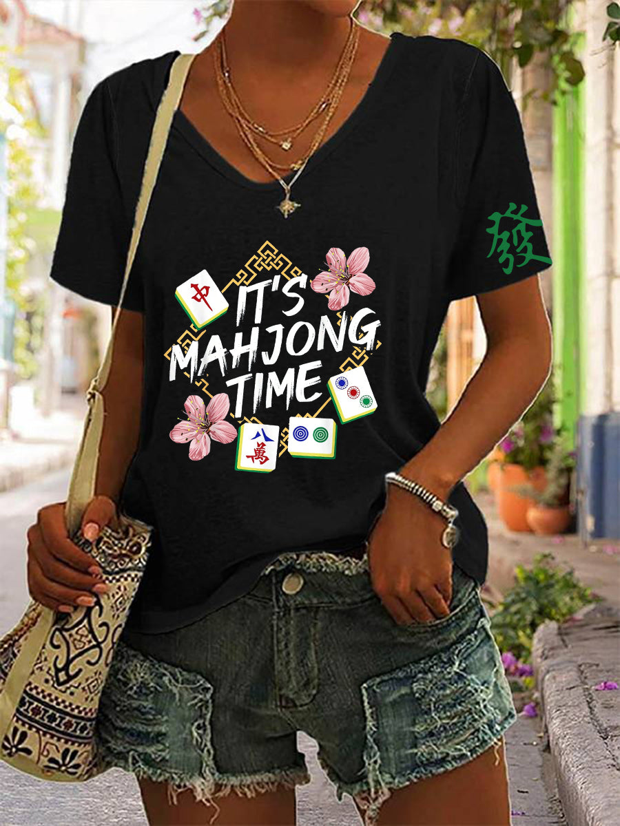 Camiseta Mahjong para mujer