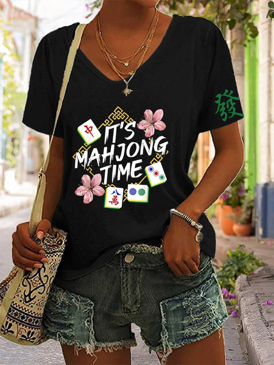 Camiseta Mahjong para mujer