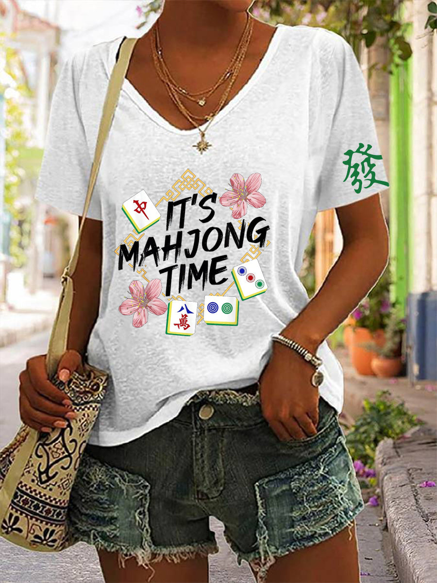 Camiseta Mahjong para mujer