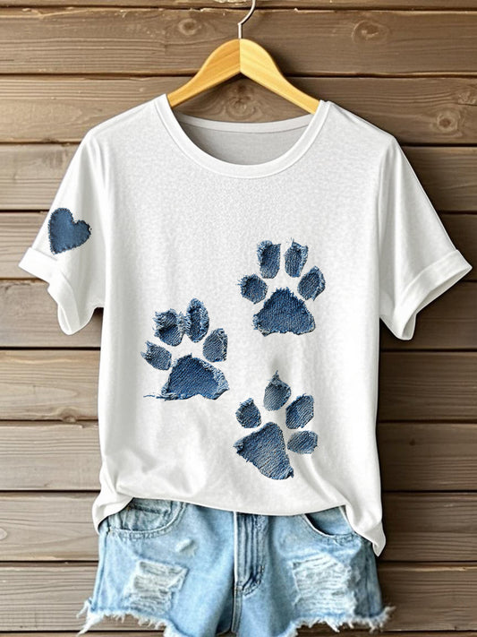 Camiseta de la pata del dril de algodón de las mujeres
