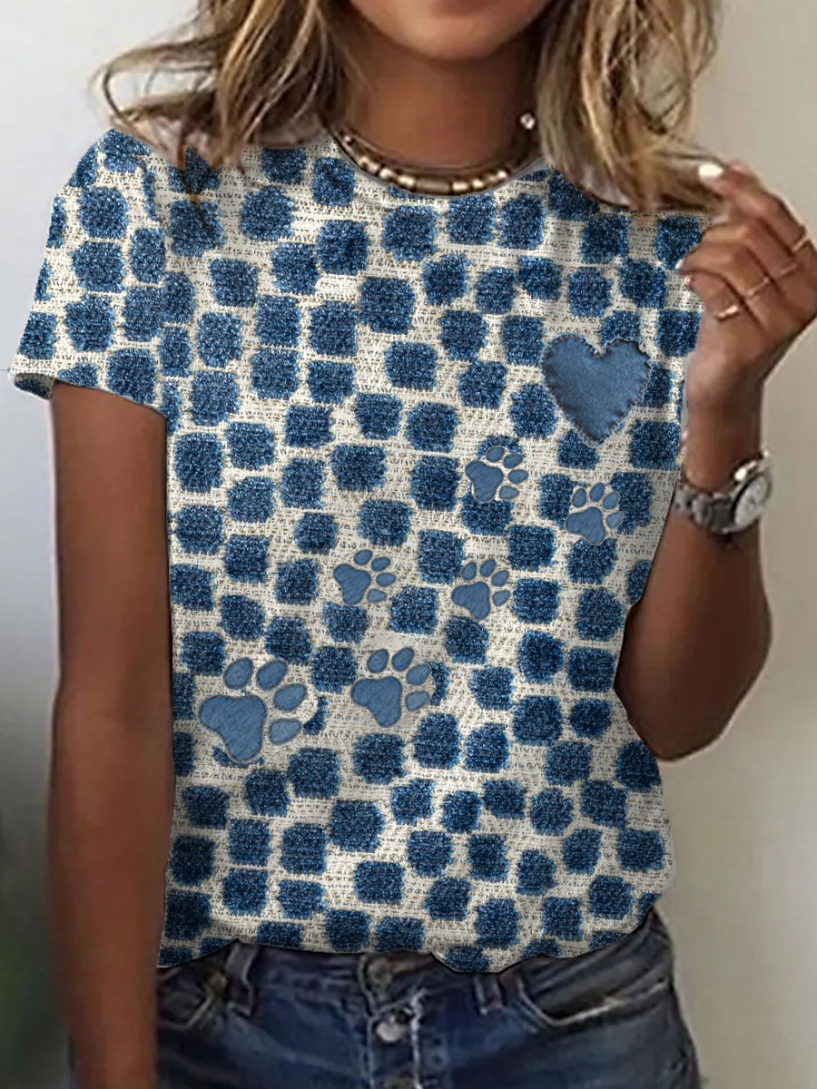 Camiseta de la pata del dril de algodón de las mujeres