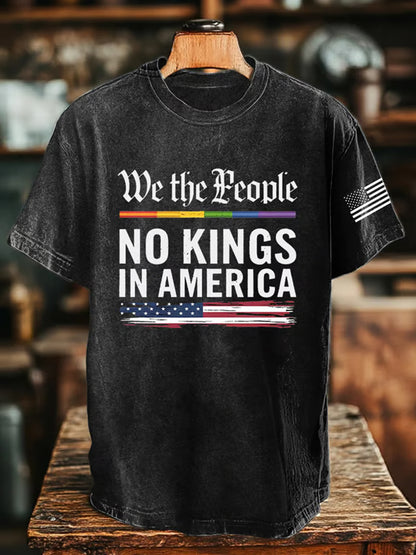 Camiseta Unisex We The People No Kings In America