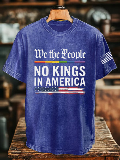 Camiseta Unisex We The People No Kings In America