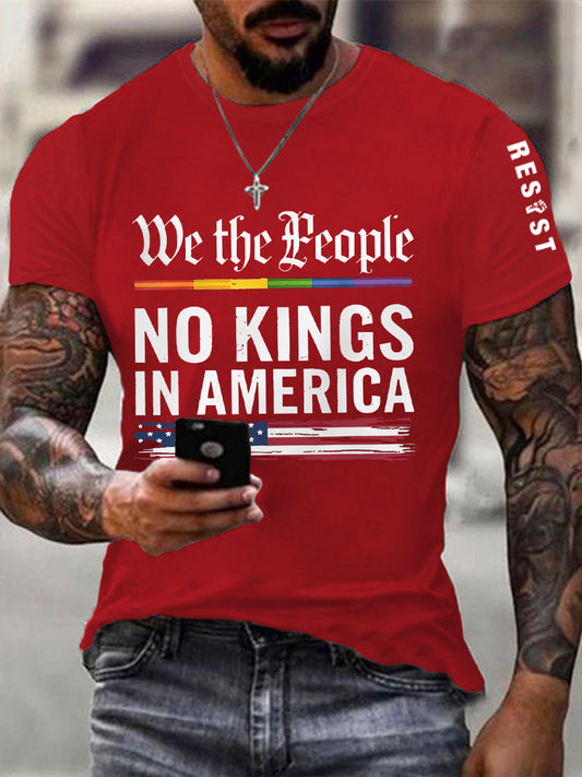 Camiseta We The People No Kings In America para hombre