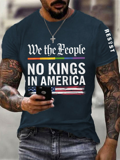 Camiseta We The People No Kings In America para hombre