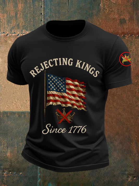 Camiseta Rechazing Kings Since 1776 para hombre
