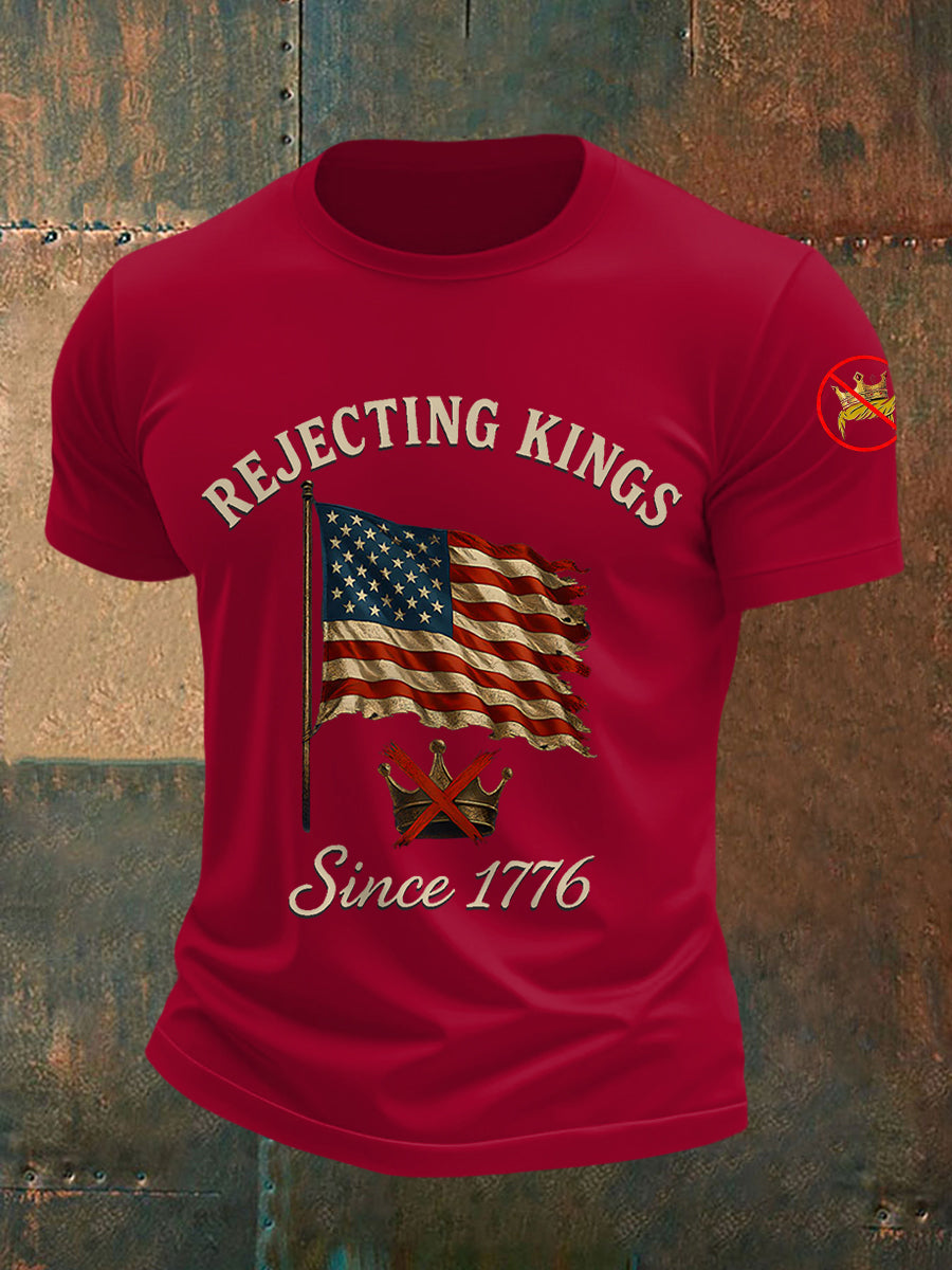 Camiseta Rechazing Kings Since 1776 para hombre