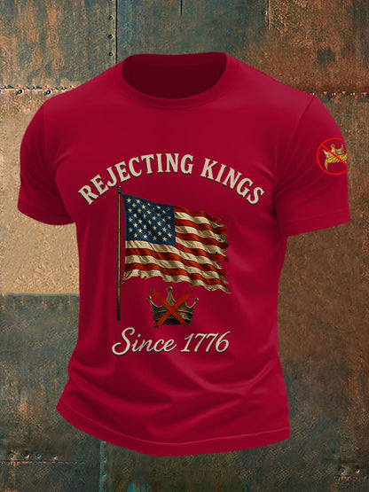 Camiseta Rechazing Kings Since 1776 para hombre