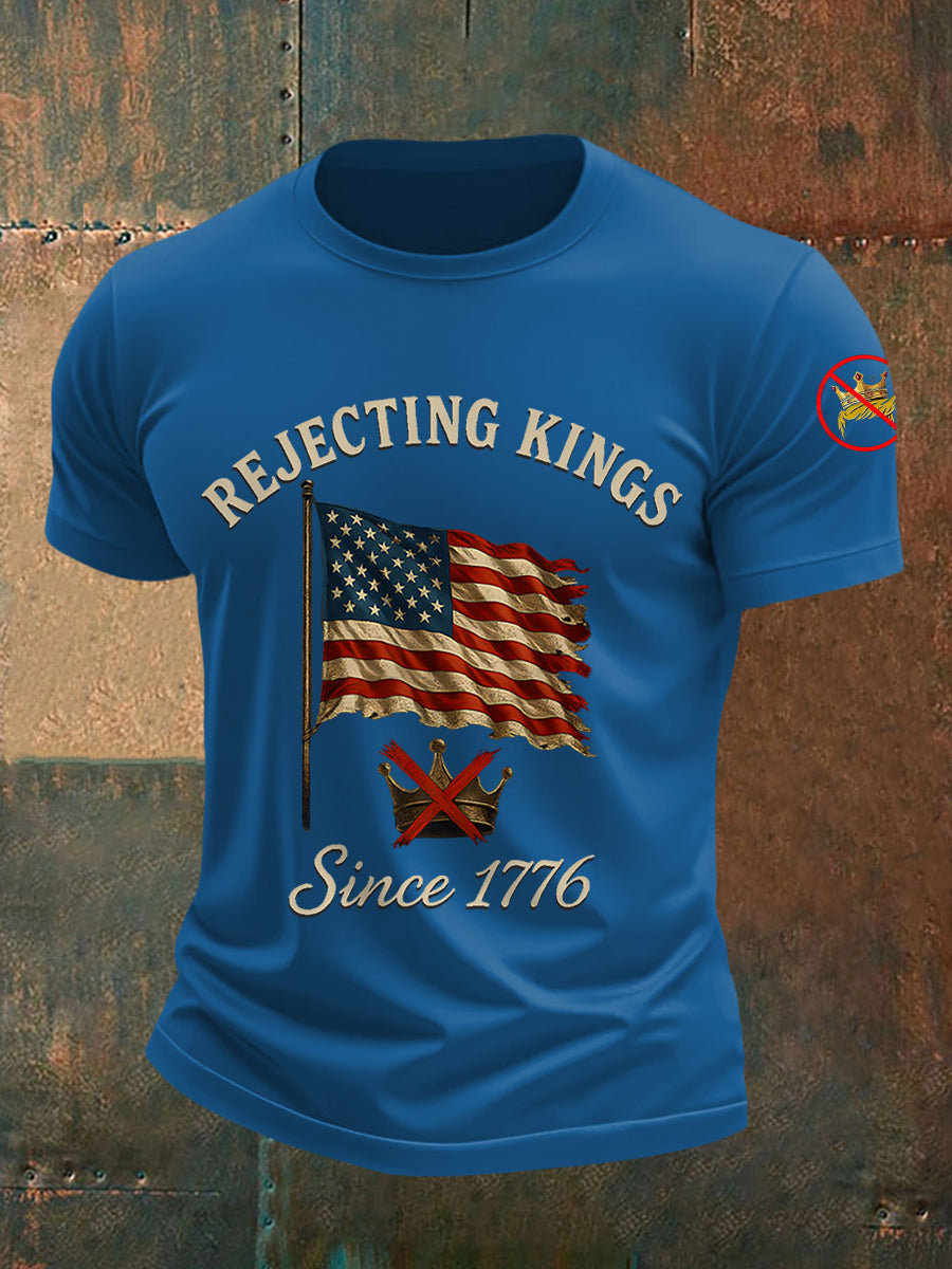 Camiseta Rechazing Kings Since 1776 para hombre