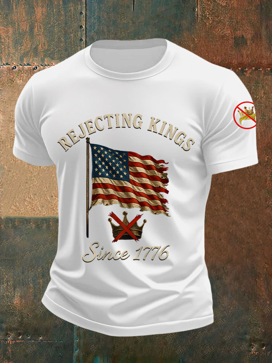 Camiseta Rechazing Kings Since 1776 para hombre
