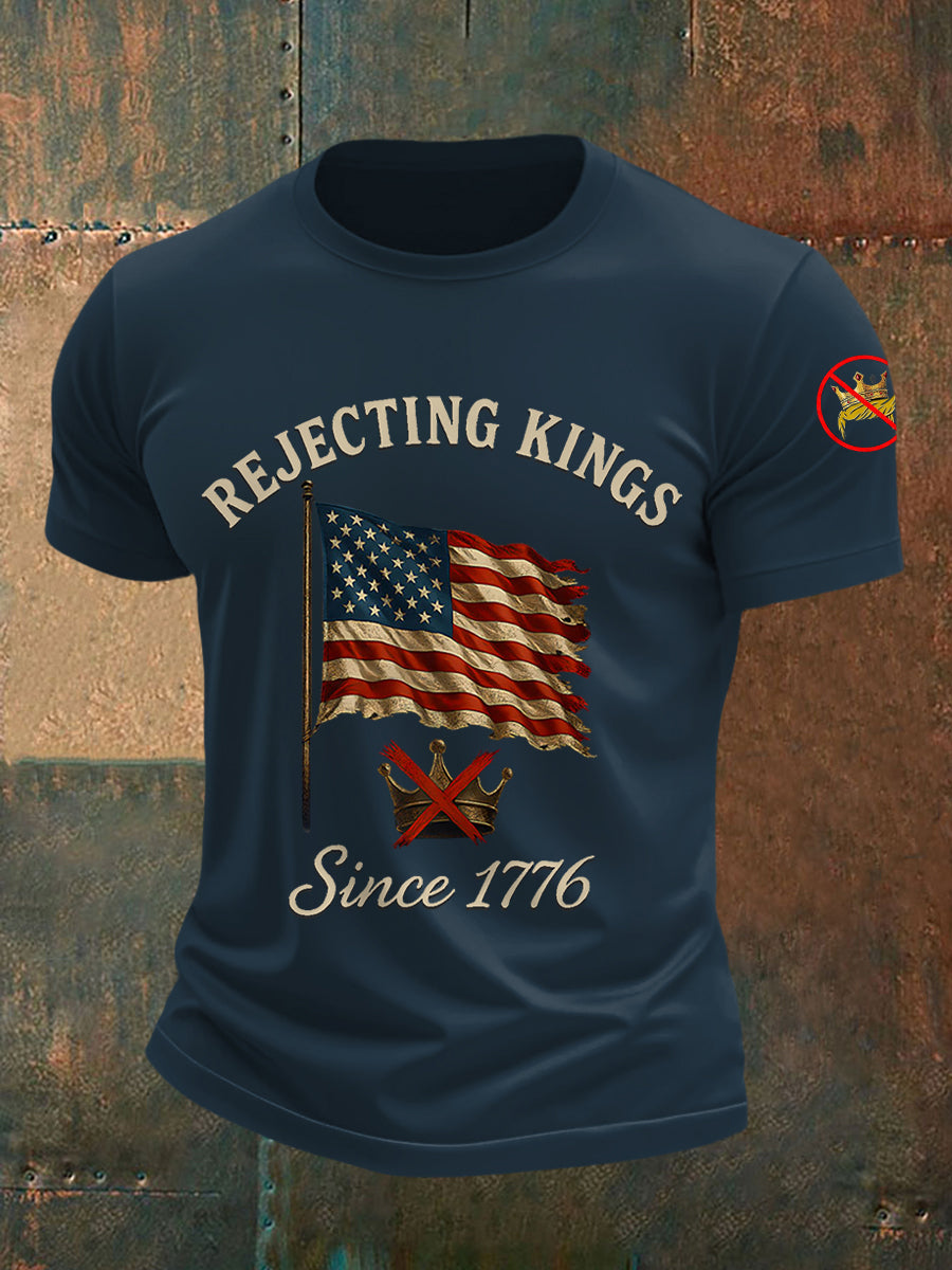 Camiseta Rechazing Kings Since 1776 para hombre