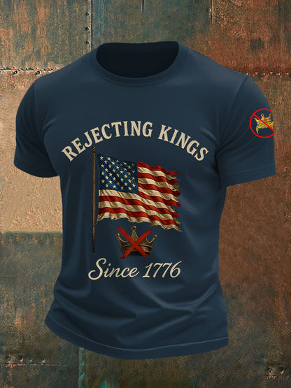 Camiseta Rechazing Kings Since 1776 para hombre
