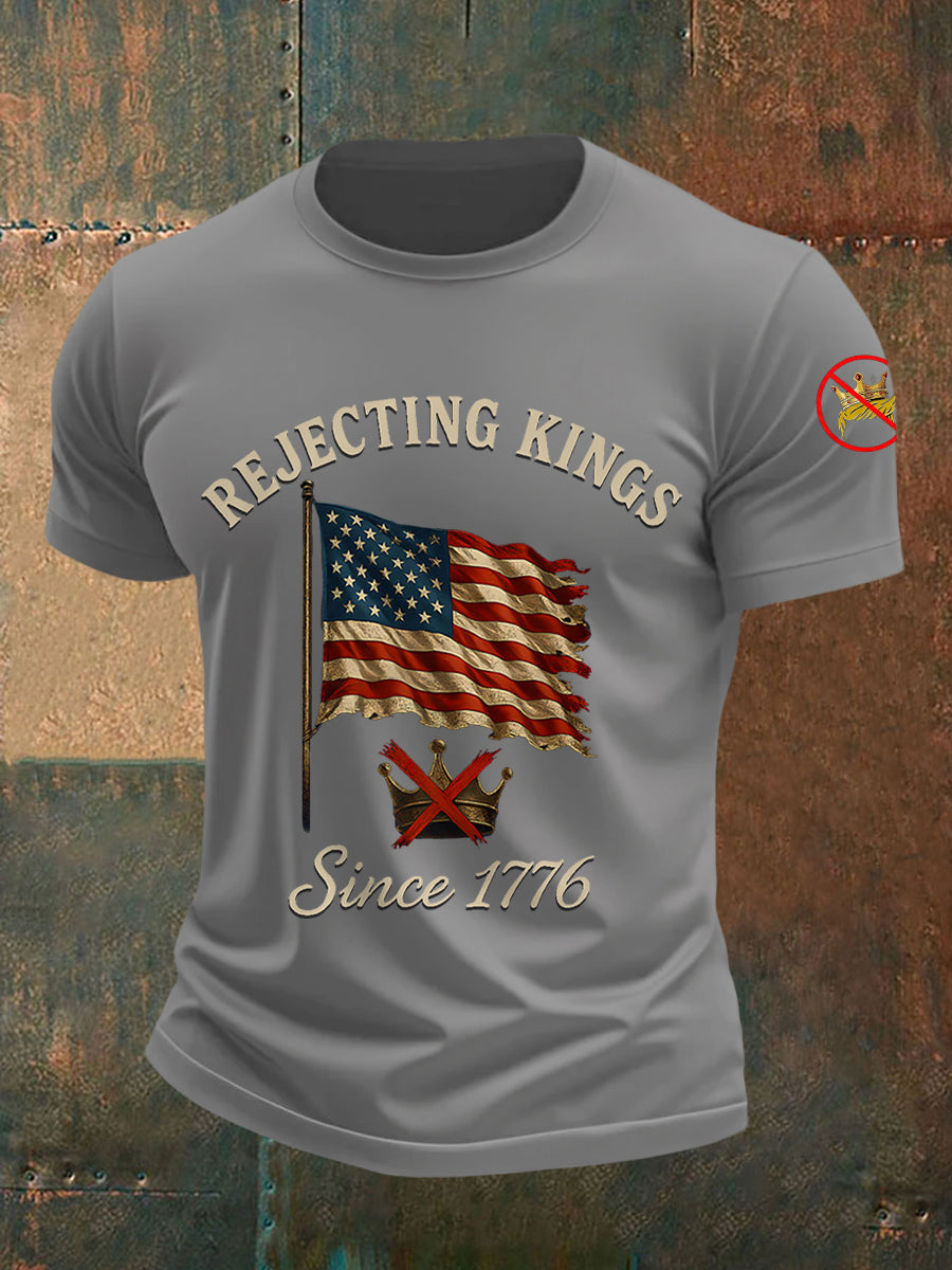 Camiseta Rechazing Kings Since 1776 para hombre