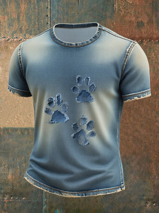 Camiseta de la pata del dril de algodón de los hombres