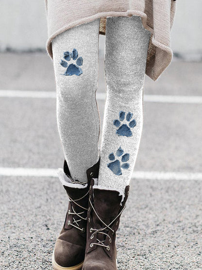 Leggings pata denim mujer