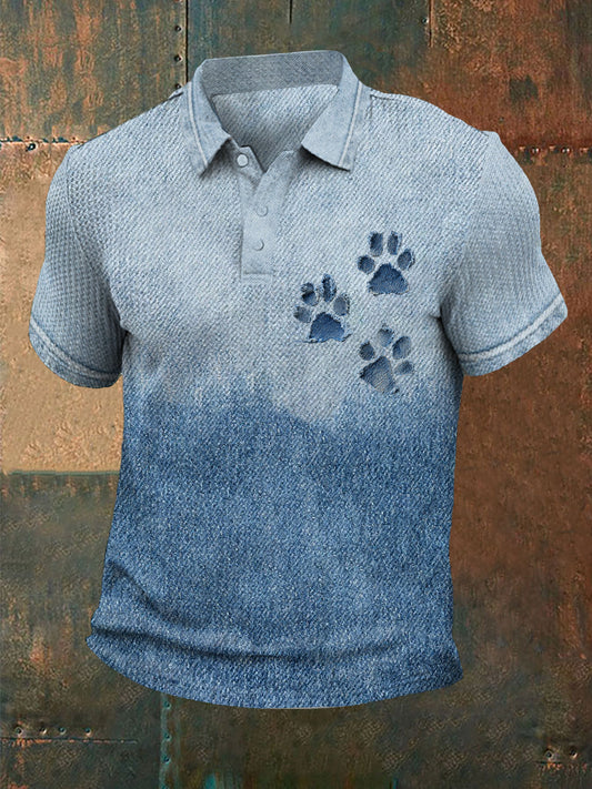 Camiseta de la pata del dril de algodón de los hombres