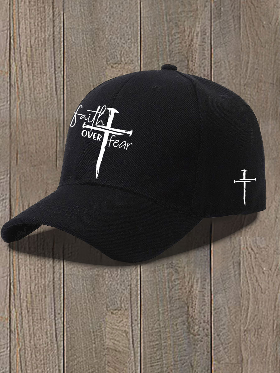 Faith Over Fear Impreso Casual Unisex Sombrero