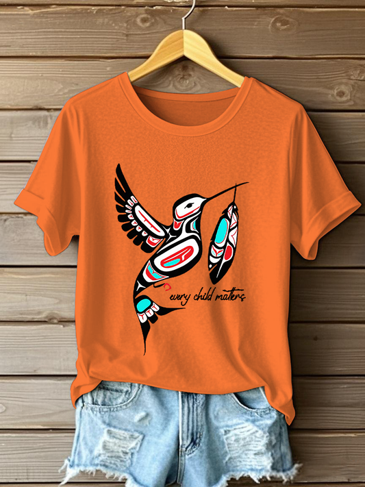 Camiseta casual impresa de Every Child Matters para mujer