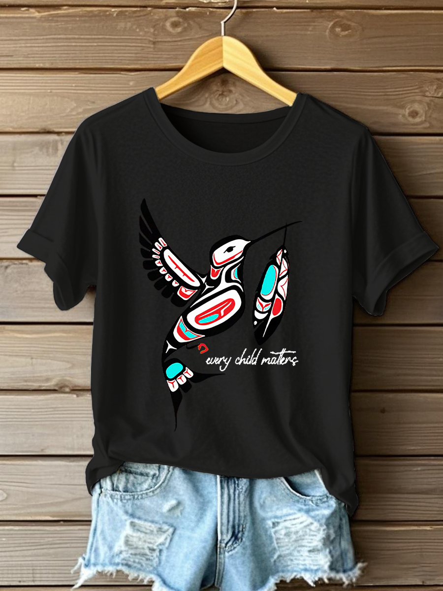 Camiseta casual impresa de Every Child Matters para mujer