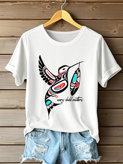 Camiseta casual impresa de Every Child Matters para mujer