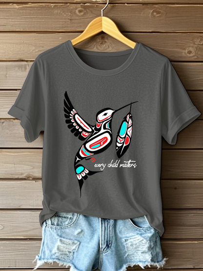 Camiseta casual impresa de Every Child Matters para mujer