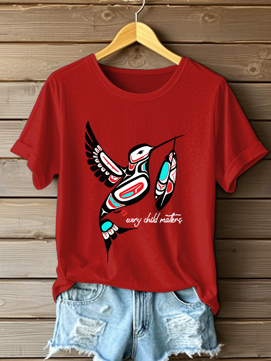 Camiseta casual impresa de Every Child Matters para mujer
