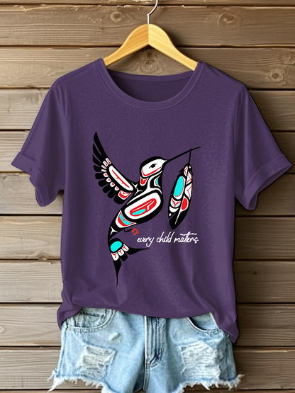 Camiseta casual impresa de Every Child Matters para mujer