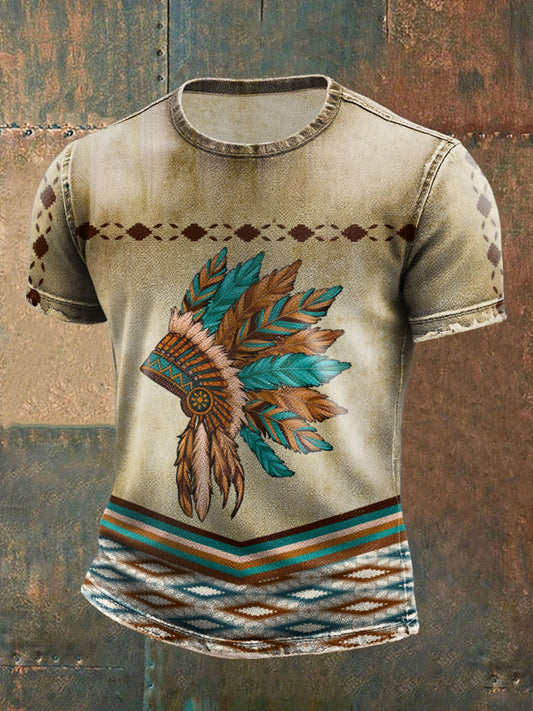 Camiseta Native American Bison para hombre