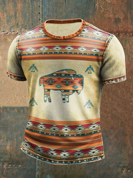 Camiseta Native American Bison para hombre