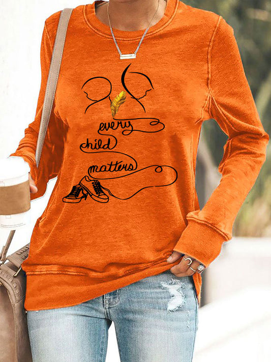 Top casual estampado Every Child Matters para mujer