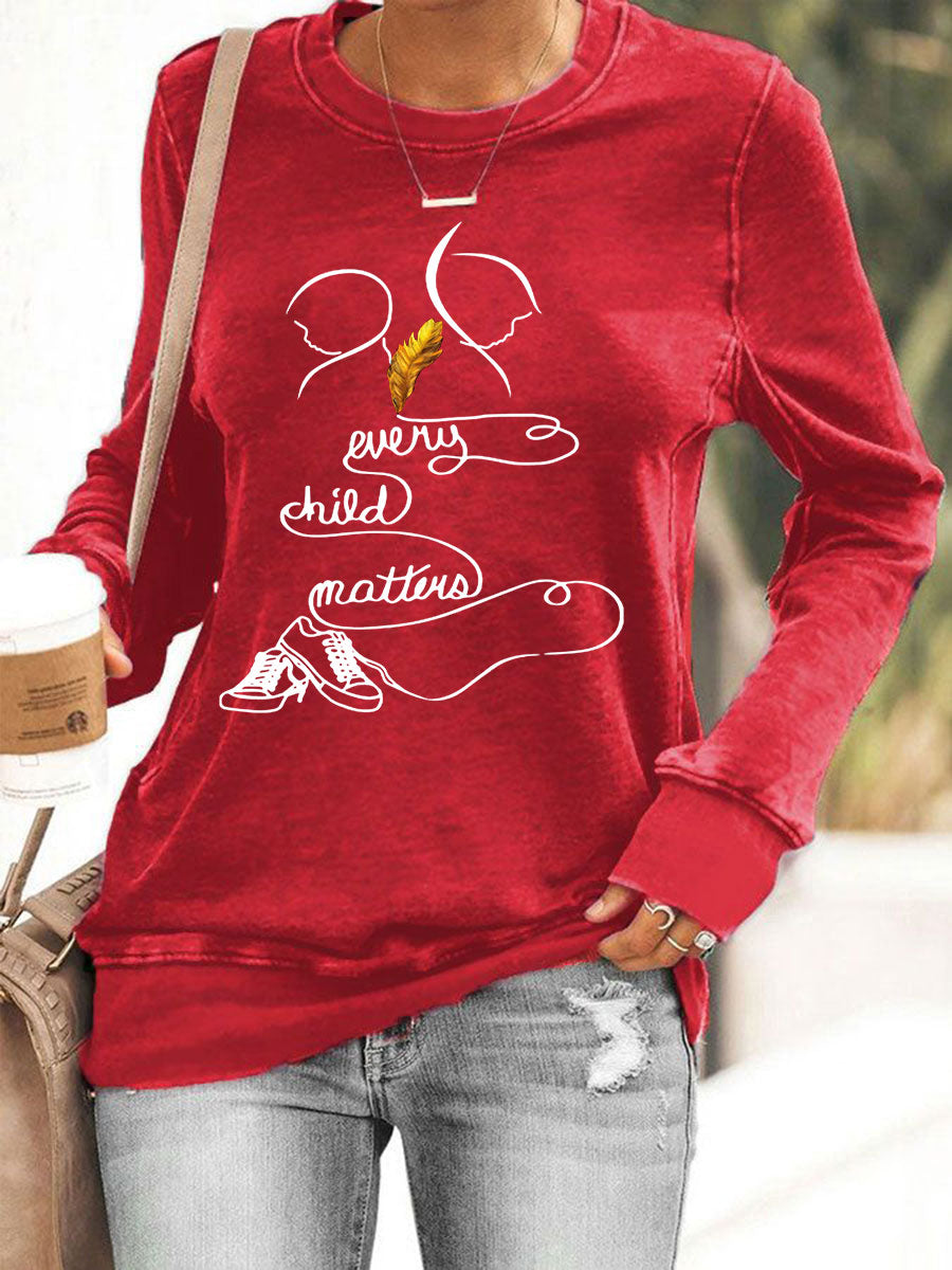 Top casual estampado Every Child Matters para mujer