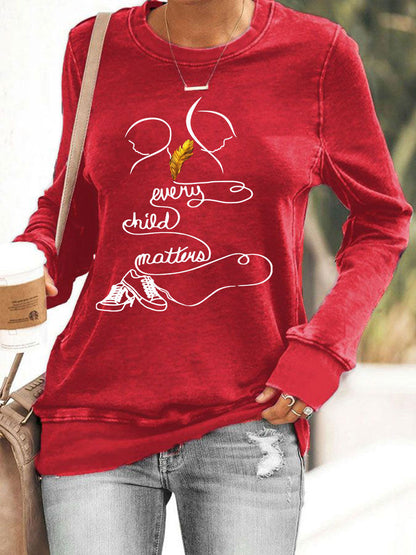 Top casual estampado Every Child Matters para mujer