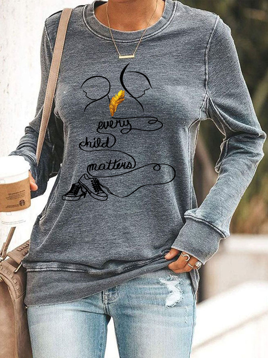 Top casual estampado Every Child Matters para mujer
