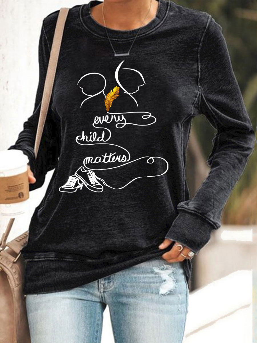 Top casual estampado Every Child Matters para mujer