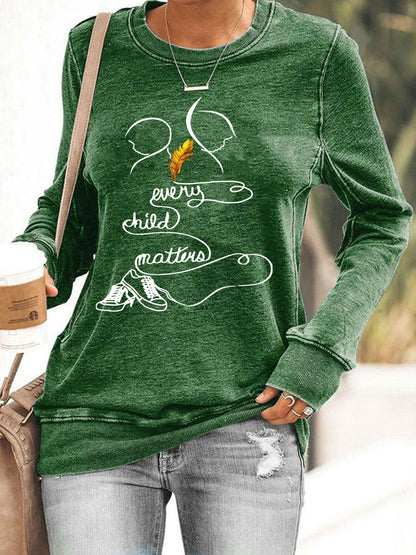 Top casual estampado Every Child Matters para mujer