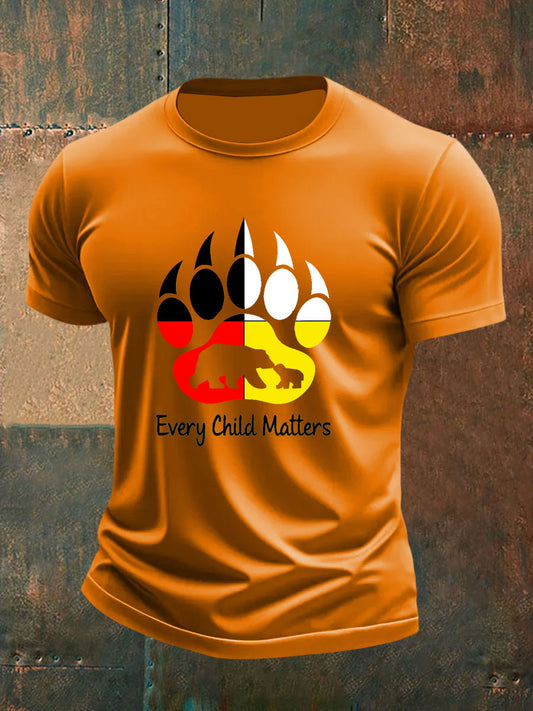 Camiseta casual impresa de Every Child Matters para hombre