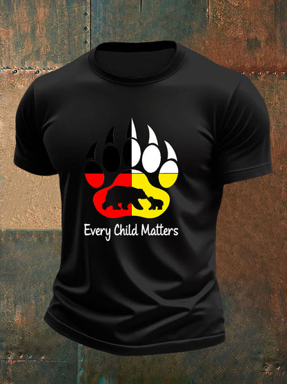 Camiseta casual impresa de Every Child Matters para hombre