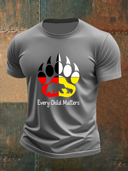 Camiseta casual impresa de Every Child Matters para hombre