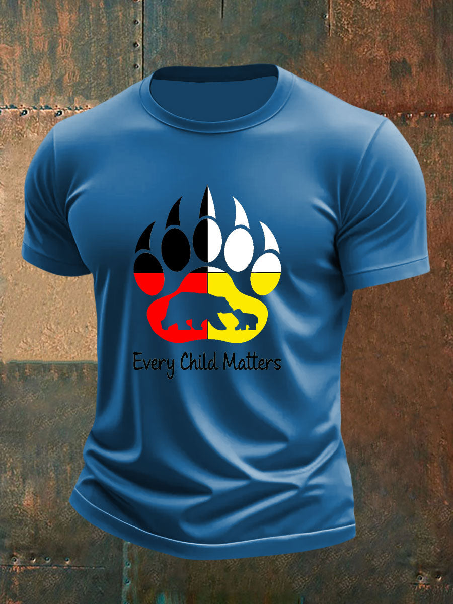 Camiseta casual impresa de Every Child Matters para hombre