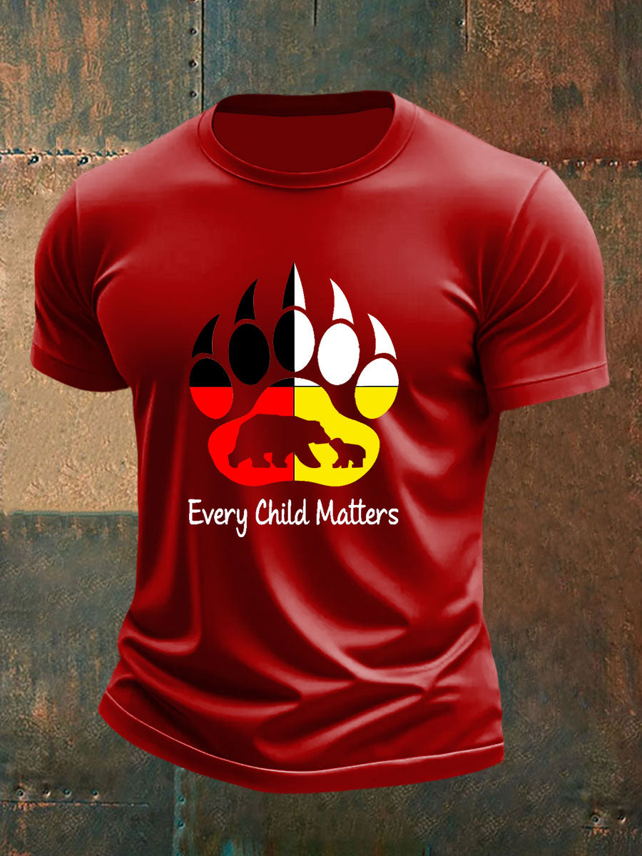 Camiseta casual impresa de Every Child Matters para hombre